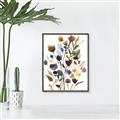 Picture of Hued Blooms I _GroupedProduct_Rectangle_Portrait_Canvas_Framed_
