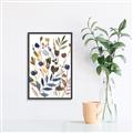 Picture of Hued Blooms II _GroupedProduct_Rectangle_Portrait_Canvas_Framed_