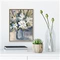 Picture of Bouquet in Blue Vase _GroupedProduct_Rectangle_Portrait_Canvas_Framed_