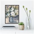 Picture of Bouquet in Blue Vase _GroupedProduct_Rectangle_Portrait_Canvas_Framed_