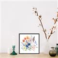 Picture of Spring Flowers II _GroupedProduct_Square_Canvas_Framed_