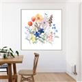Picture of Spring Flowers II _GroupedProduct_Square_Canvas_Framed_