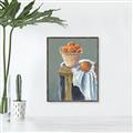 Picture of Basket of Oranges _GroupedProduct_Rectangle_Portrait_Canvas_Framed_