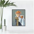 Picture of Basket of Oranges _GroupedProduct_Rectangle_Portrait_Canvas_Framed_