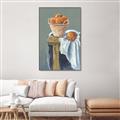 Picture of Basket of Oranges _GroupedProduct_Rectangle_Portrait_Canvas_Framed_