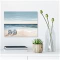 Picture of Two  Adirondack Chairs on the Beach _GroupedProduct_Rectangle_Landscape_Unframed_Print_Only_