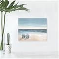 Picture of Two  Adirondack Chairs on the Beach _GroupedProduct_Rectangle_Landscape_Unframed_Print_Only_