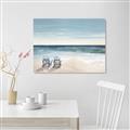 Picture of Two  Adirondack Chairs on the Beach _GroupedProduct_Rectangle_Landscape_Unframed_Print_Only_