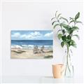 Picture of Chairs on beach _GroupedProduct_Rectangle_Landscape_Unframed_Print_Only_
