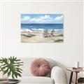 Picture of Chairs on beach _GroupedProduct_Rectangle_Landscape_Unframed_Print_Only_