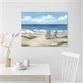 Picture of Chairs on beach _GroupedProduct_Rectangle_Landscape_Unframed_Print_Only_