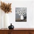 Picture of White flower in vase _GroupedProduct_Rectangle_Portrait_Unframed_Print_Only_