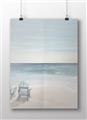 Picture of Two  Adirondack Chairs on the Beach _GroupedProduct_Rectangle_Landscape_Unframed_Print_Only_