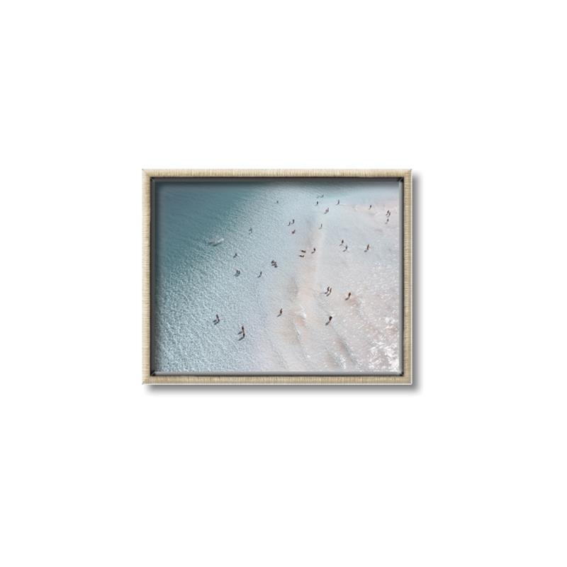 Picture of Seaside Swim _GroupedProduct_Rectangle_Landscape_Photography _GroupedProduct_Rectangle_Landscape_Canvas_Framed_