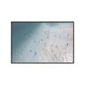 Picture of Seaside Swim _GroupedProduct_Rectangle_Landscape_Photography _GroupedProduct_Rectangle_Landscape_Canvas_Framed_
