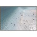 Picture of Seaside Swim _GroupedProduct_Rectangle_Landscape_Photography _GroupedProduct_Rectangle_Landscape_Canvas_Framed_