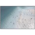 Picture of Seaside Swim _GroupedProduct_Rectangle_Landscape_Photography _GroupedProduct_Rectangle_Landscape_Canvas_Framed_