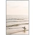 Picture of Surfer on the beach _GroupedProduct_Rectangle_Portrait_Photography _GroupedProduct_Rectangle_Portrait_Canvas_Framed_