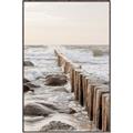 Picture of Rocks wood Sea _GroupedProduct_Rectangle_Portrait_Photography _GroupedProduct_Rectangle_Portrait_Canvas_Framed_