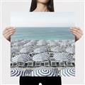 Picture of Seaside Umbrellas  _GroupedProduct_Square_Photography _GroupedProduct_Square_Canvas_