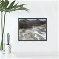 Picture of Cliffs and Waves _GroupedProduct_Rectangle_Landscape_Canvas_Framed_