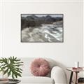 Picture of Cliffs and Waves _GroupedProduct_Rectangle_Landscape_Canvas_Framed_