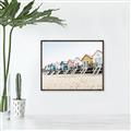 Picture of Beach Houses _GroupedProduct_Rectangle_Landscape_Photography _GroupedProduct_Rectangle_Landscape_Canvas_Framed_
