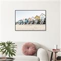 Picture of Beach Houses _GroupedProduct_Rectangle_Landscape_Photography _GroupedProduct_Rectangle_Landscape_Canvas_Framed_