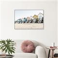 Picture of Beach Houses _GroupedProduct_Rectangle_Landscape_Photography _GroupedProduct_Rectangle_Landscape_Canvas_Framed_