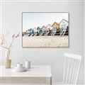 Picture of Beach Houses _GroupedProduct_Rectangle_Landscape_Photography _GroupedProduct_Rectangle_Landscape_Canvas_Framed_