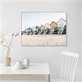 Picture of Beach Houses _GroupedProduct_Rectangle_Landscape_Photography _GroupedProduct_Rectangle_Landscape_Canvas_Framed_