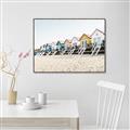 Picture of Beach Houses _GroupedProduct_Rectangle_Landscape_Photography _GroupedProduct_Rectangle_Landscape_Canvas_Framed_