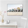 Picture of Beach Houses _GroupedProduct_Rectangle_Landscape_Photography _GroupedProduct_Rectangle_Landscape_Canvas_Framed_