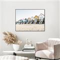 Picture of Beach Houses _GroupedProduct_Rectangle_Landscape_Photography _GroupedProduct_Rectangle_Landscape_Canvas_Framed_