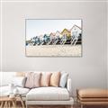 Picture of Beach Houses _GroupedProduct_Rectangle_Landscape_Photography _GroupedProduct_Rectangle_Landscape_Canvas_Framed_