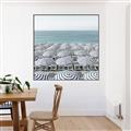 Picture of Seaside Umbrellas  _GroupedProduct_Square_Photography _GroupedProduct_Square_Canvas_Framed_