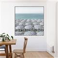 Picture of Seaside Umbrellas  _GroupedProduct_Square_Photography _GroupedProduct_Square_Canvas_Framed_