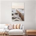 Picture of Rocks wood Sea _GroupedProduct_Rectangle_Portrait_Photography _GroupedProduct_Rectangle_Portrait_Canvas_Framed_