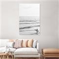 Picture of Surfer on the beach _GroupedProduct_Rectangle_Portrait_Photography _GroupedProduct_Rectangle_Portrait_Unframed_Print_Only_