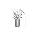Picture of Striped Vase _GroupedProduct_Rectangle_Portrait_Unframed_Print_Only_