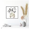 Picture of Abstract Florals I _GroupedProduct_Square_Canvas_Framed_