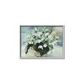 Picture of White Florals _GroupedProduct_Rectangle_Landscape_Canvas_Framed_