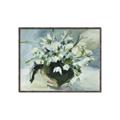 Picture of White Florals _GroupedProduct_Rectangle_Landscape_Canvas_Framed_