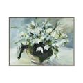 Picture of White Florals _GroupedProduct_Rectangle_Landscape_Canvas_Framed_