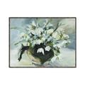 Picture of White Florals _GroupedProduct_Rectangle_Landscape_Canvas_Framed_