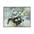 Picture of White Florals _GroupedProduct_Rectangle_Landscape_Canvas_Framed_
