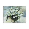 Picture of White Florals _GroupedProduct_Rectangle_Landscape_Canvas_Framed_