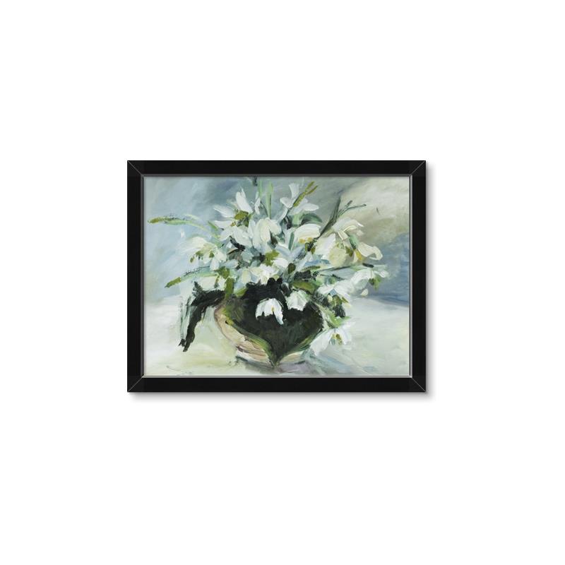 Picture of White Florals _GroupedProduct_Rectangle_Landscape_Framed_Matted_