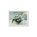 Picture of White Florals _GroupedProduct_Rectangle_Landscape_Framed_Matted_