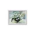 Picture of White Florals _GroupedProduct_Rectangle_Landscape_Framed_Matted_